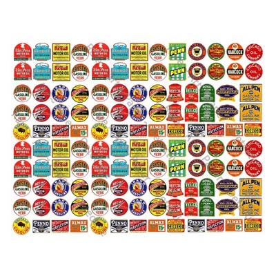 Model Train and Diorama Stickers 130 Vintage Oil &  Gas Advertising Sign Labels
