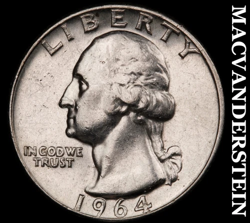 1964 Washington Quarter- Silver- Scarce Better Date No Reserve #J2536