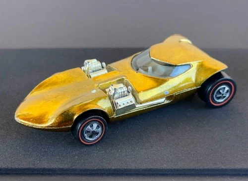 Vintage Hot Wheels Redline 1969 Gold Twinmill - White Int., VERY Sharp!