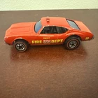 Hot Wheels 1969  Redline Fire Chief's Special Olds 442 Red Hong Kong