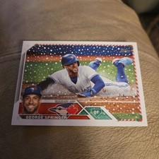 2023 Topps Holiday - #H35 George Springer Toronto Blue Jays 