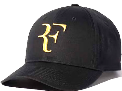 Roger Federer RF Cap - UNIQLO 2023 Limited Black/Gold NWT. Pls