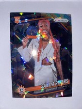 2025 Panini Prizm WNBA SANIYA RIVERS #150 RC Rookie Cracked Ice Variation