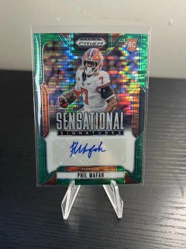 2025 Panini Prizm Draft Pick Phil Mafah Picks Auto Green Pulsar /25