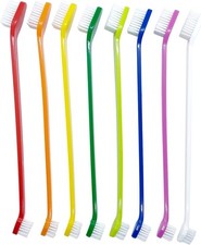 Dog Toothbrush Set of 8   Dual Headed Dental Hygiene Brushes for Small to Large