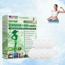 NEW GLORENDA Moringa Berberine x NAD+10-in-1 Advanced Nano Microneedle Patch