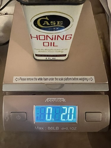 Vintage Case XX Honing Oil 4 Fl. Ounce Tin USA made Sharpening Oil Tin - Picture 11 of 11