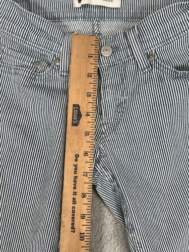 Levi's 524 Too Superlow Skinny Jeans Railroad blau gestreift Damengröße 26 x 32 - Bild 12 von 13