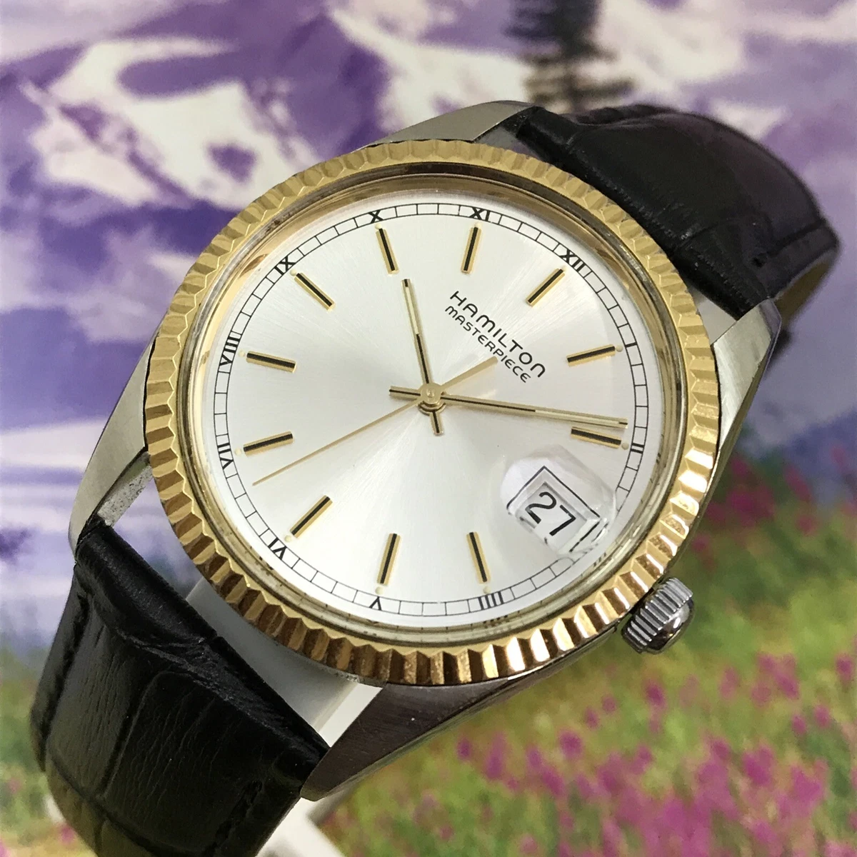 Hamilton masterpiece gold watch sale