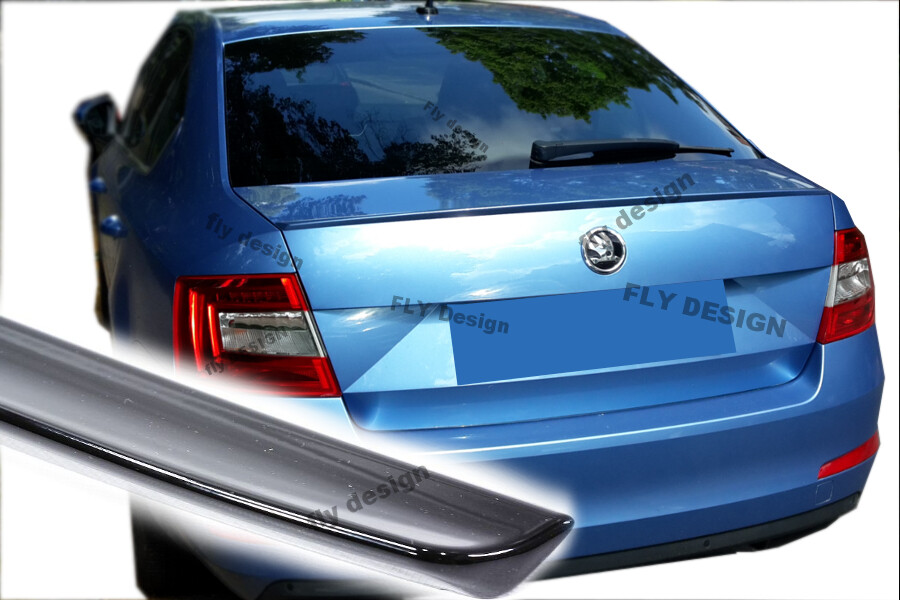 Suitable for Skoda Octavia III MK3 Spoiler Wing RS Tuning BLACK PAINT