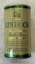 EINBOCK BOCK BEER 12 OZ STEEL CAN { EMPTY } TOP OPEN