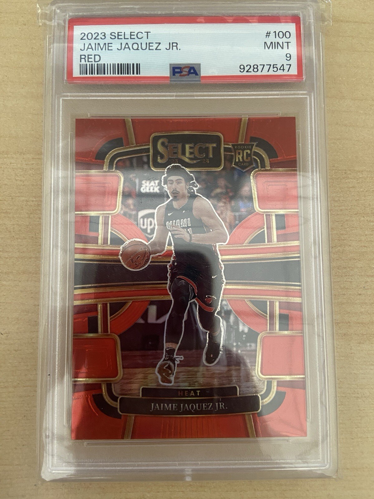 2023-24 Select Jaime Jaquez Jr Concourse Red Prizm Rookie RC #28/199 PSA 9💥💥