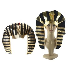 Egyptian Headpiece Golden King TUTS Costume Hat Easter Halloween Cosplay Costume