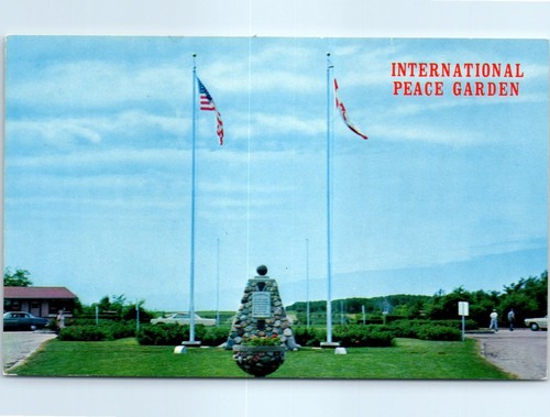 Postcard - Entrance to World's only International Peace Garden | eBay