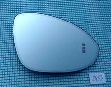 18-25 OEM PORSCHE CAYENNE RIGHT AUTO DIM MIRROR GLASS BLIND SPOT RH wide-angle