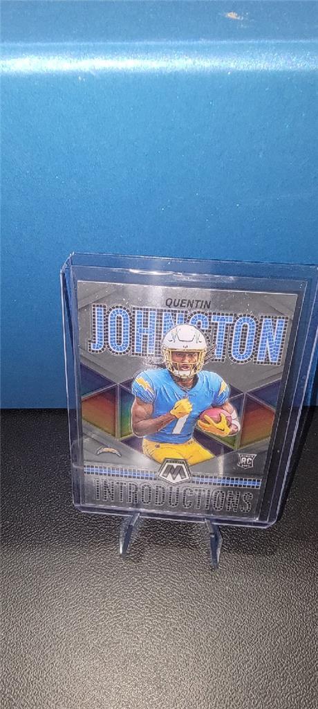 Quentin Johnston 2023 Panini Mosaic Rookie Introductions #I-10 Chargers Rc