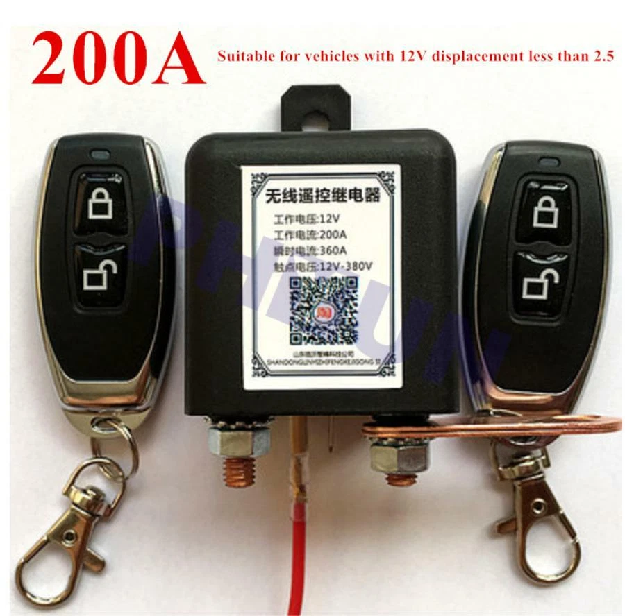 Interruptor maestro de apagado de relé de desconexión de batería Hot Rod remoto inalámbrico de 12 V EE. UU. Foto 2 de 4