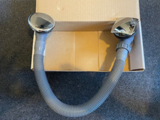 Square Bath Clicker Push Down Waste - Chrome - Quality Brassware Fits All Baths