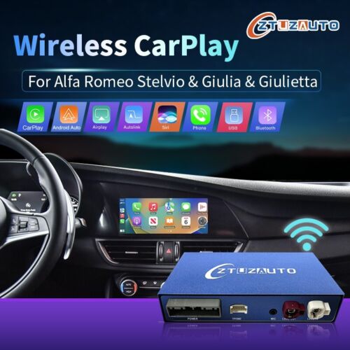 Wireless CarPlay Android Auto Interface for Alfa 2014-2019 Mirror Link Function - Picture 1 of 13