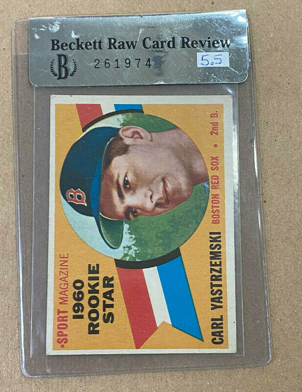 1960 Topps #148 Carl Yastrzemski RC BVG 5.5 Raw Card Review Red Sox $399.99