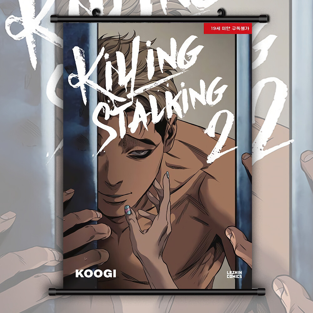 Killing Stalking ポスター サンウ×ウジン 490x790mm Killing Stalking Oh Sangwoo HD Print Wall Poster Scroll Home Decor