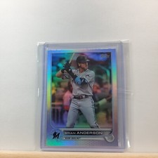 2022 TOPPS Series 1 Baseball Brian Anderson base RAINBOW Foil/HOLO # 19