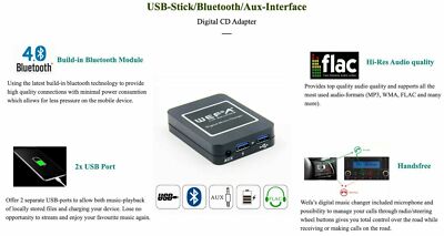 Wefa Begonnene Audiostreaming Freisprechtelefon BT RD4 Citroen C2 C3 C4 Peugeot
