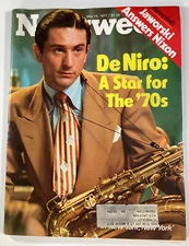 NEWSWEEK MAGAZINE ROBERT DENIRO 1977 Rare Ads Carter Yul Porsche GM Scorsese VW