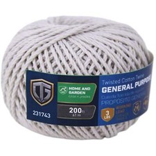 RICHELIEU AMERICA Twine, Twisted Cotton, 18 x 200-Ft.
