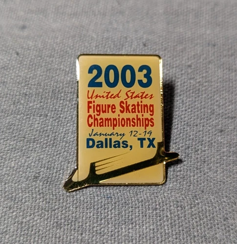 2003 Dallas Texas US Figure Skating Championships Lapel Pin Ice Skate Olympics - product listing photo