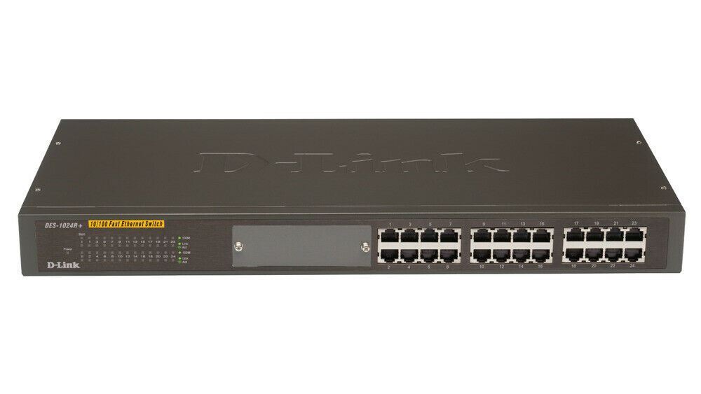 Commutateur D-LINK DES-1024R+ à 24 ports 10/100 Mbps avec détection automatique