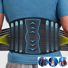Back Support Lower Back Brace Lumbar Support Belt Sciatica Pain Relief Men Women
