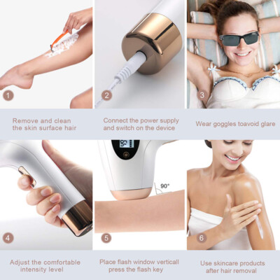 便携式 IPL 脱毛激光永久机器无痛全身脱毛器- | eBay