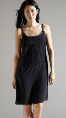 eileen fisher silk cami dress Hammered Silk Cotton Cami Dress