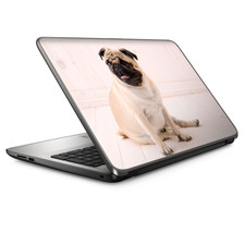 Laptop Skin Wrap Universal for 13 inch Pug Mug, cute pug
