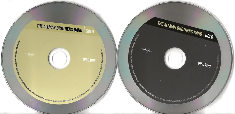 The Allman Brothers Band - 2 CDs - Gold - Dreams-Revival-Jessica-Blue Sky - 2005 - Bild 3 von 3