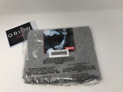 New Supreme Shadow Tee T-Shirt Skateboard Logo Heather Grey FW21