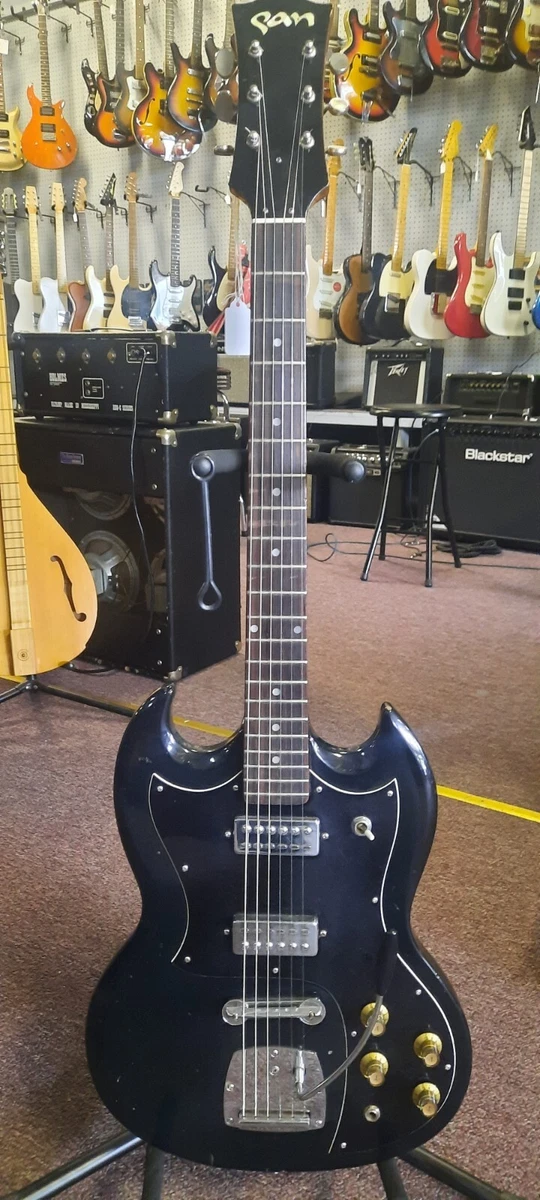 Pan SG 1970 s Electric Guitar Black Vintage MIJ FREE SHIPPING