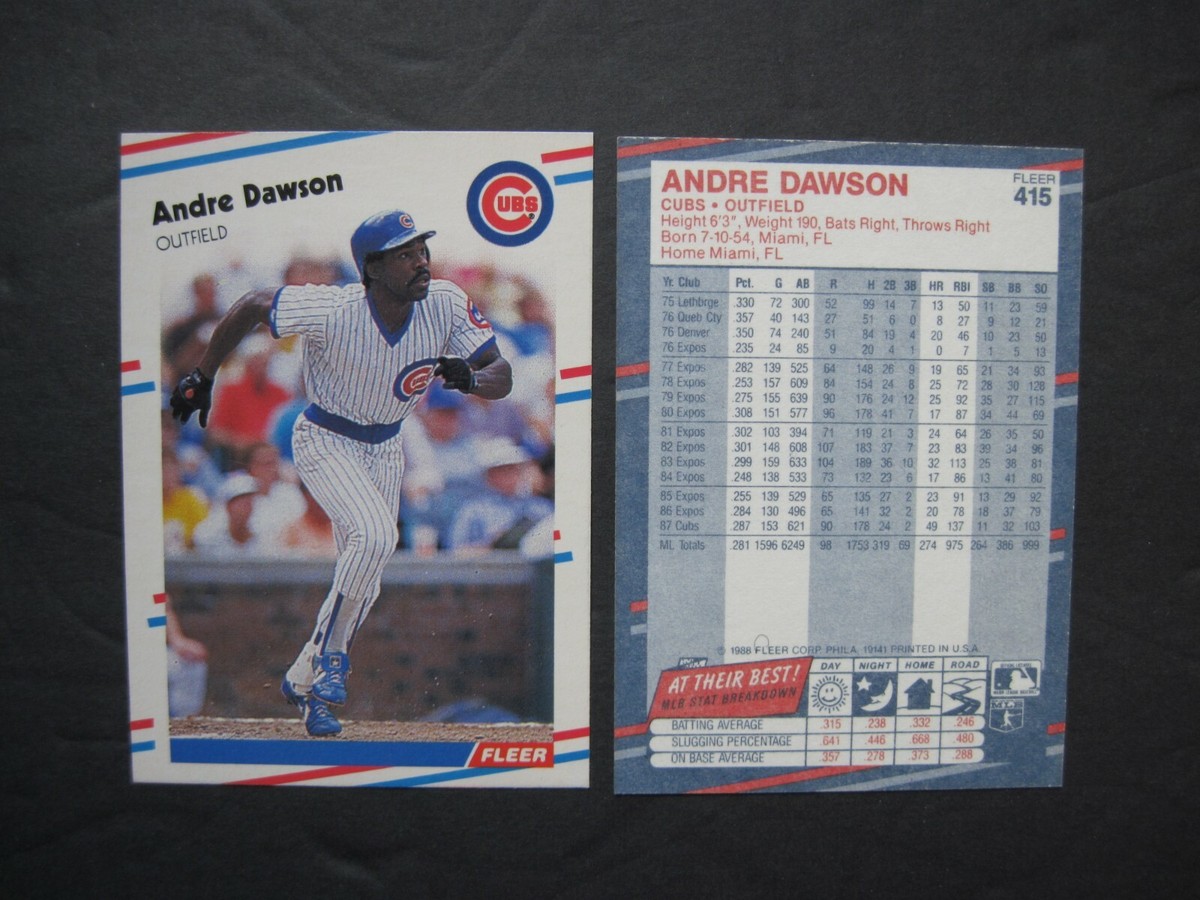 ANDRE DAWSON CARDS Your Pick Topps Fleer Donruss Leaf Score ANDRE DAWSON CARDS Your Pick Topps Fleer Donruss Leaf Score