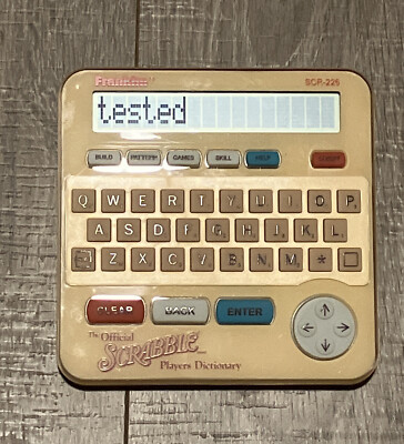 Franklin Deluxe Edition Electronic Official Scrabble Players