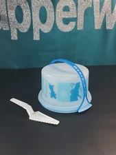 Tupperware Frozen Mini Cake Taker and Cariolier and Cake Server Cake Carrier