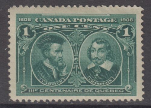 Canada MINT OG Scott #97 1 cent Cartier & Champlain "Quebec Tercentenary" F - Picture 1 of 2