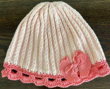 Gymboree Baby/Toddler Girl Pink Knit Beanie Size 12-18 Months