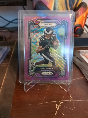 2023 Panini Prizm Quez Watkins Purple Wave Prizm SP /99 Eagles