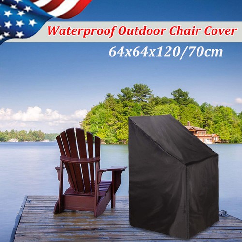 Waterproof Stacking Chair Cover Outdoor Garden Patio Furniture Storage