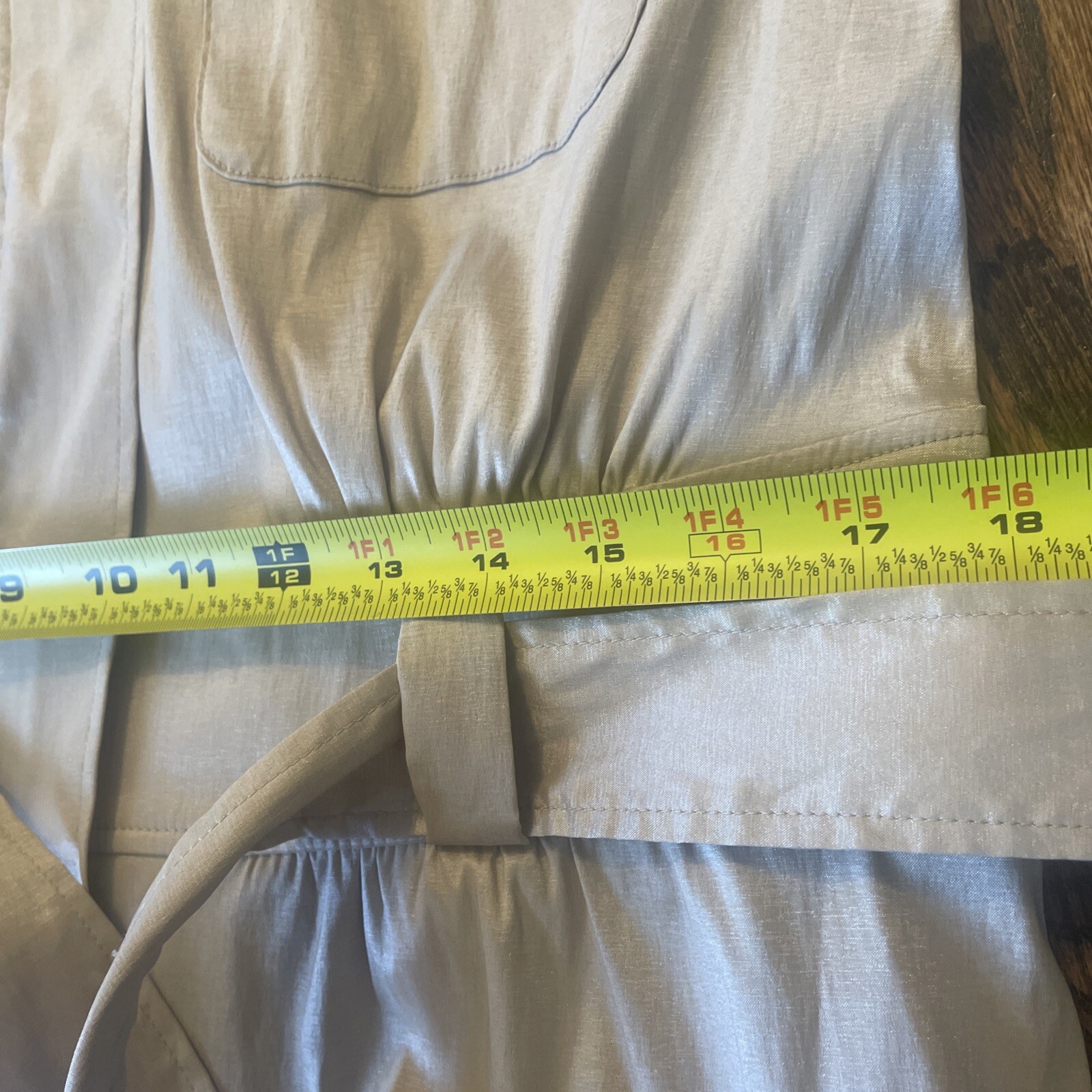 BEREK Large Gold Metallic Jacket Lightweight Zip - image 10