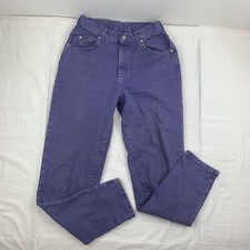 Vintage Lee Riveted Jeans Womens 8 Medium Blue Straight Leg Pants 90s Faded USA