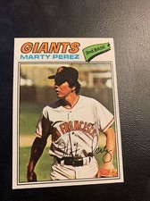 #￼￼￼￼￼￼￼438 Marty Perez San Francisco Giants,￼1977 topps Baseball Card Cb5