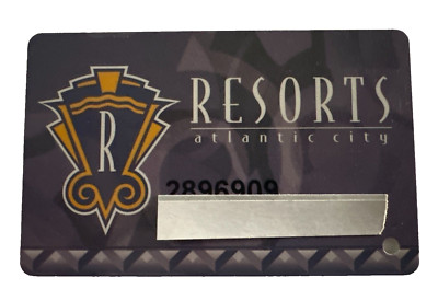 Resorts Casino Hotel Players Card Rewards Slot Card Atlantic City New Jersey