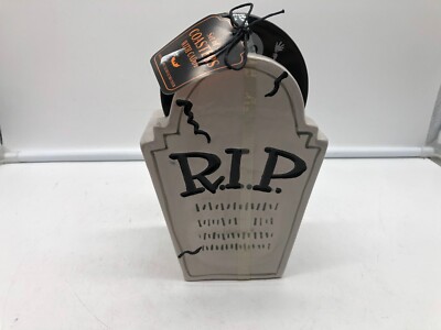 Home Essentials Ceramic 8in R.I.P Coasters with Caddie Set AA02B16021